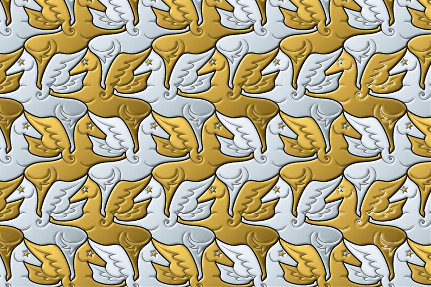 Horse Tessellation M.C. ESCHER